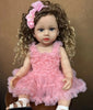 55cm Reborn Baby Doll  Full Body Silicone Waterproof Toddler 22 inch Girl Doll Princess Lifelike Sof Touch Toy Christmas Gift