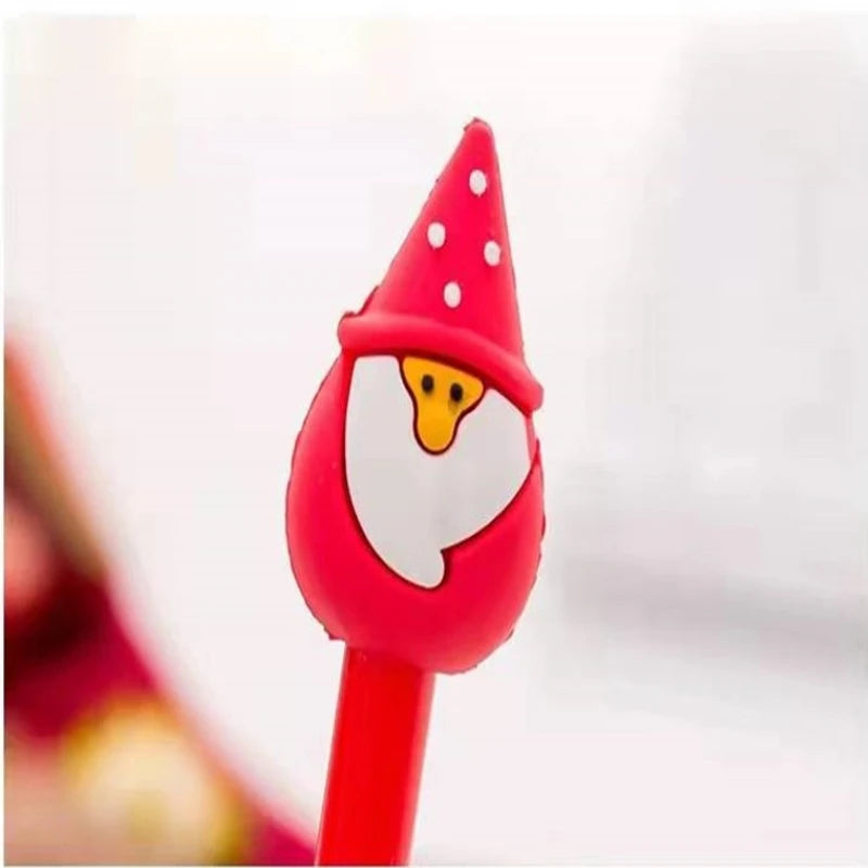 40 Pcs Creative Christmas Gel Pen Student Cute Stationary Supplies Company Office Writing Signature Office Supplies Christmas