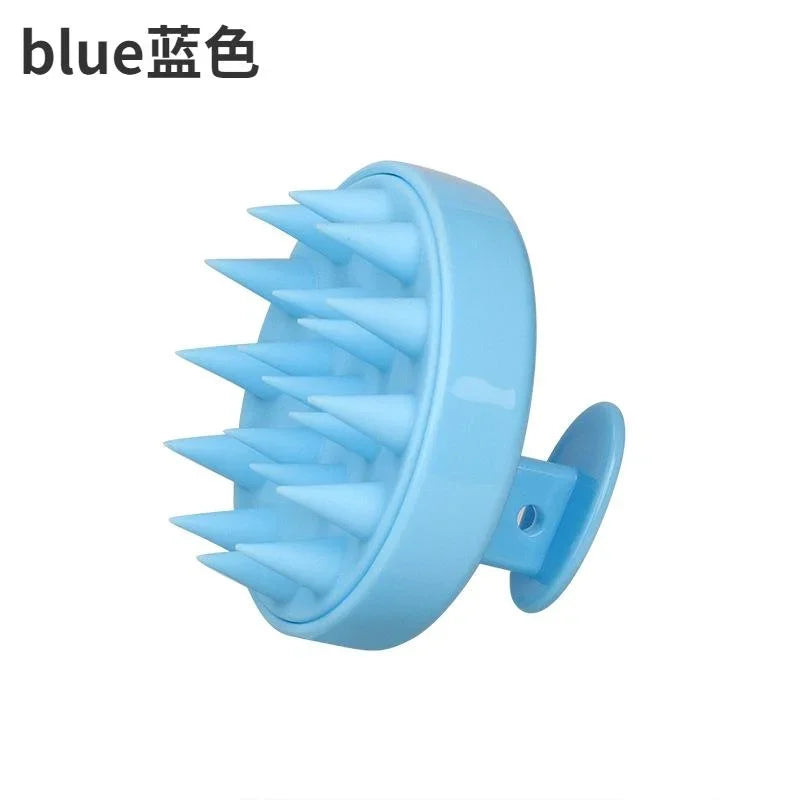 Silicone Shampoo Brush Head Scalp Massage Comb Hair Washing Comb Body Massage Brush Bath Shower Brush Salon Hairdressing Tool