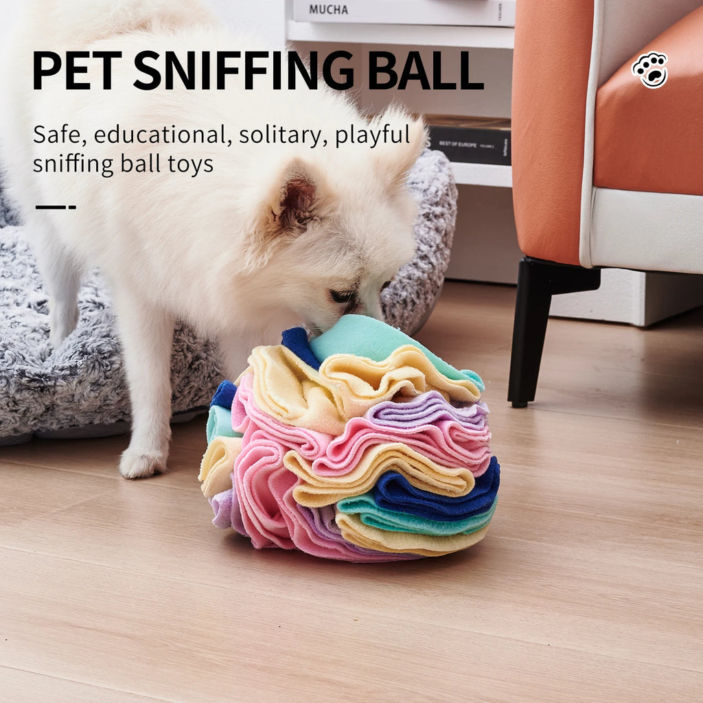 20CM Dog Sniffing Mat Toys for Small Dog Snuffle Ball Training Food Slow Feeding Pad Collapsible Pet Nose Blanket Pet Puppy Toys