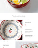 Retro Cherry For Home Delicate Complementary Food Steamed Egg Bowl Ceramic