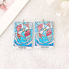 12Pcs 38*25MM Constellations Tarot Card Charms Magical Divination Crafts Acrylic Board Jewelry Necklace DIY Accessories