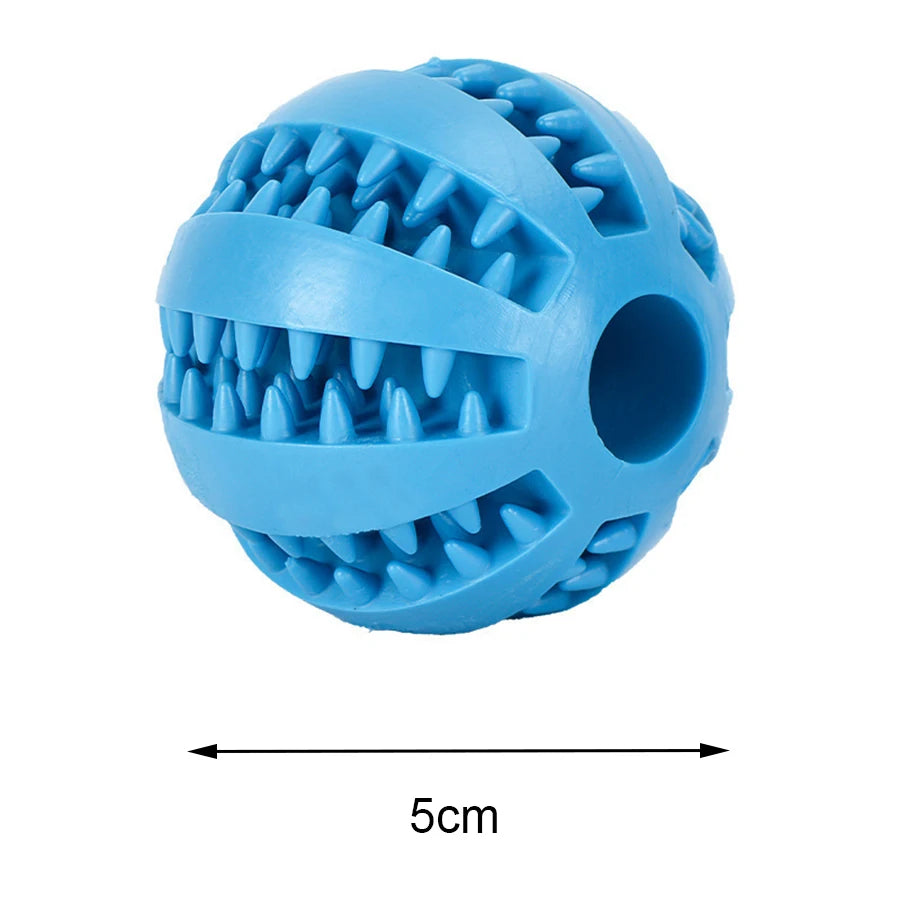 Pet dog toy dog chewing teeth cleaning treatment ball interactive sound elastic ball