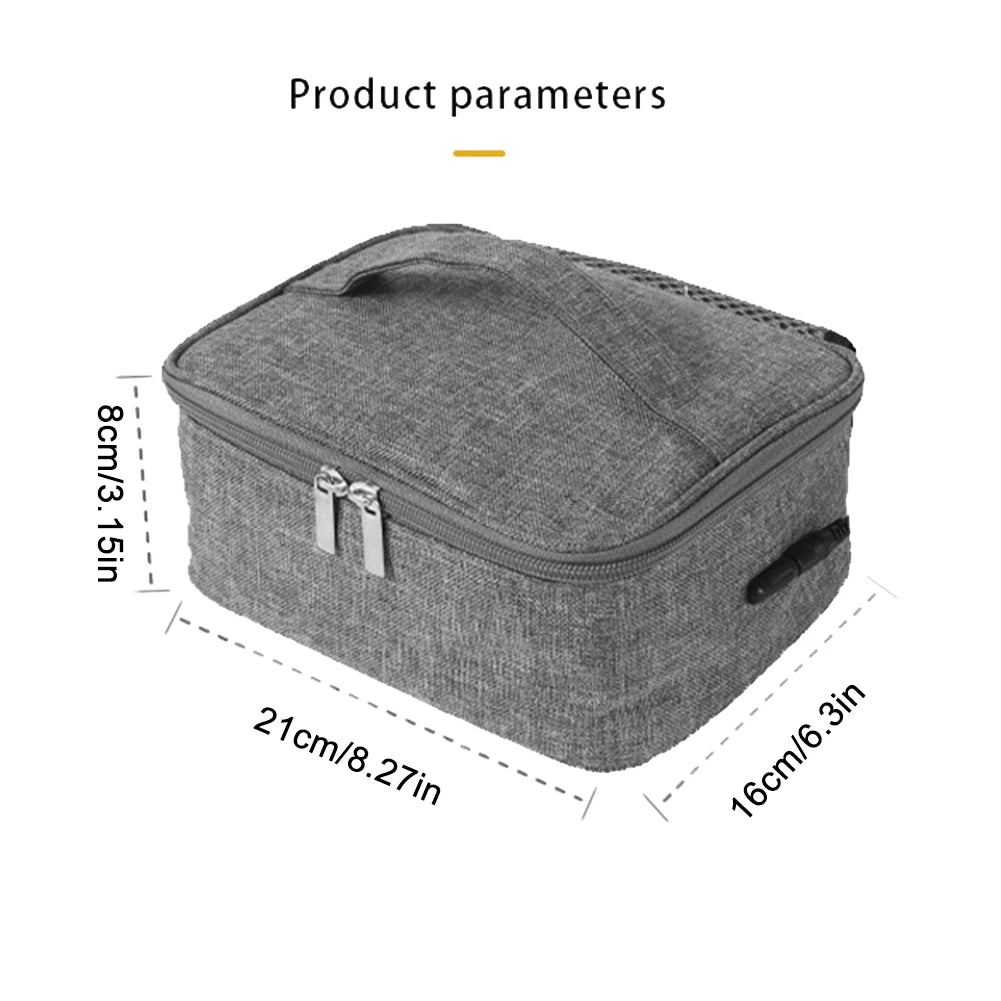 USB Electric Heating Bag Food Warmer Car Travel Camping Heater Container Packet Thermal Bag Electric Lunch Box for Office School