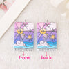 12Pcs 38*25MM Constellations Tarot Card Charms Magical Divination Crafts Acrylic Board Jewelry Necklace DIY Accessories