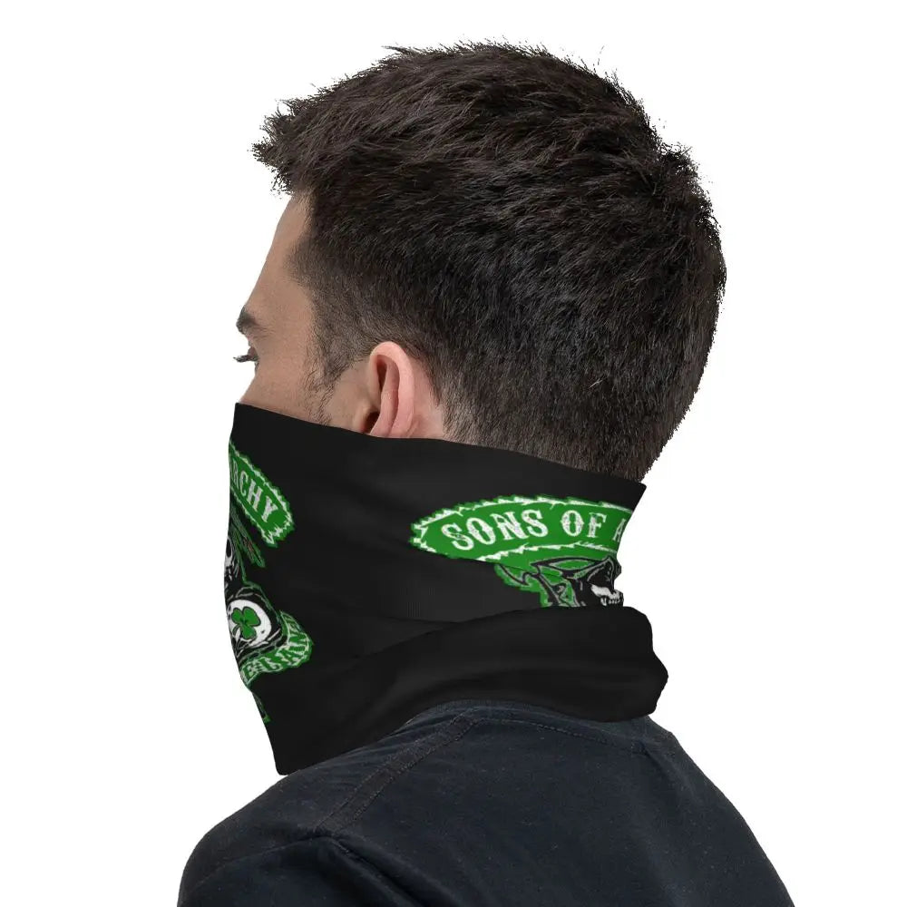 Custom TV Show Sons Of Anarchy Bandana Neck Warmer Men Women Winter Ski Hiking Scarf Gaiter Face Cover