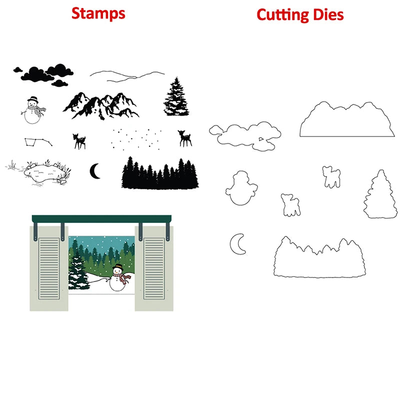 Clearance Stamps Cute Animals Merry Christams Transparent Clear Stamps for DIY Scrapbooking Paper Cards Link 4