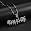 Hip Hop Ice Out Dollar Money Bag Necklace Shiny Cubic Zirconia Wallet Pendant for Men Women Hip Hop Rock Rap Cool Jewelry