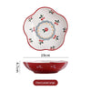 Retro Cherry For Home Delicate Complementary Food Steamed Egg Bowl Ceramic