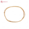 0.3MM 0.4MM 0.5MM 0.6MM 0.7MM 0.8MM 1MM 1.2MM 24K Gold Color Brass Make Shape Metal Wire High Quality Jewelry Accessories