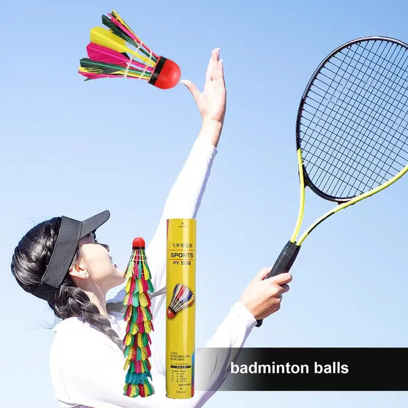 Professional Natural Duck Feather Badminton Shuttlecocks High Speed Training Badminton Ball Lightweight Shuttlecock