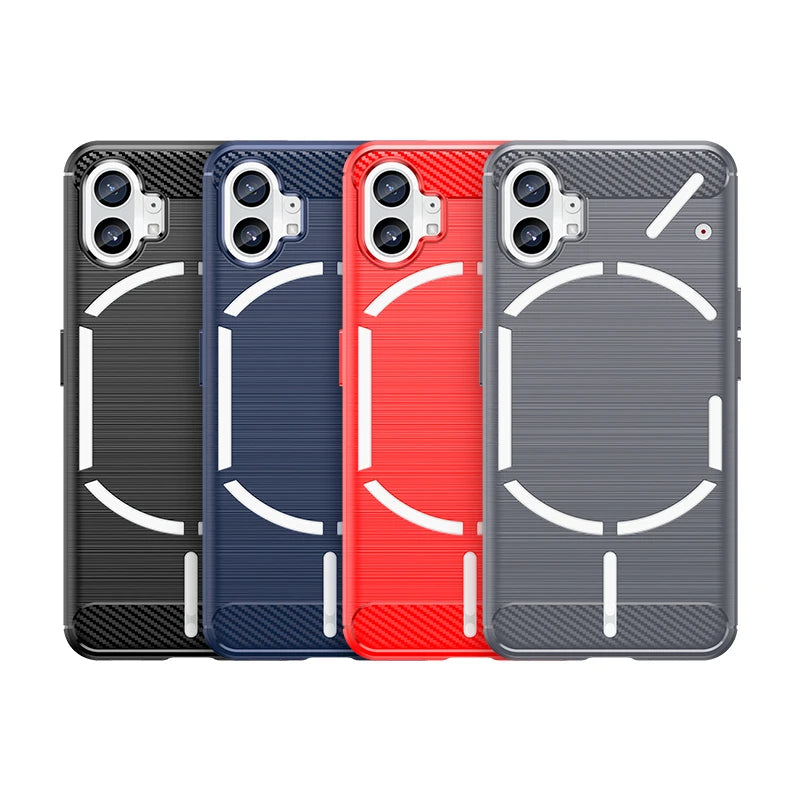 For Nothing Phone 1 Case Bumper Silicone Carbon Fiber Cover For Nothing Phone 1 Phone1 Case For Nothing Phone 1 Case 6.55 inch