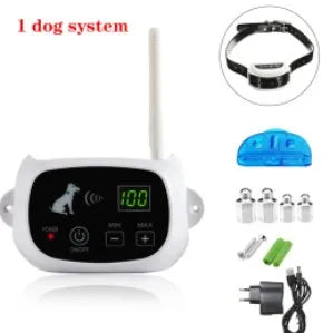 500m Waterproof Wireless Dog Fence Containment System Electric Dog Training Collar Electronic Pet Fence Safety Pet Transmitter