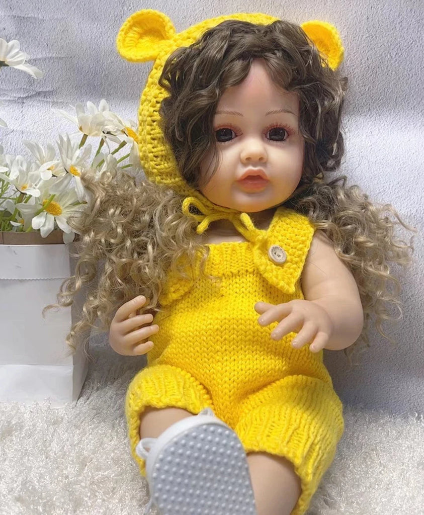 55cm Reborn Baby Doll  Full Body Silicone Waterproof Toddler 22 inch Girl Doll Princess Lifelike Sof Touch Toy Christmas Gift