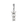 Faux Fake Belly Piercing Butterfly Leaves Dangling Long Fake Belly Button Pircing Clip on Umbilical Navel Cartilage Earring Clip