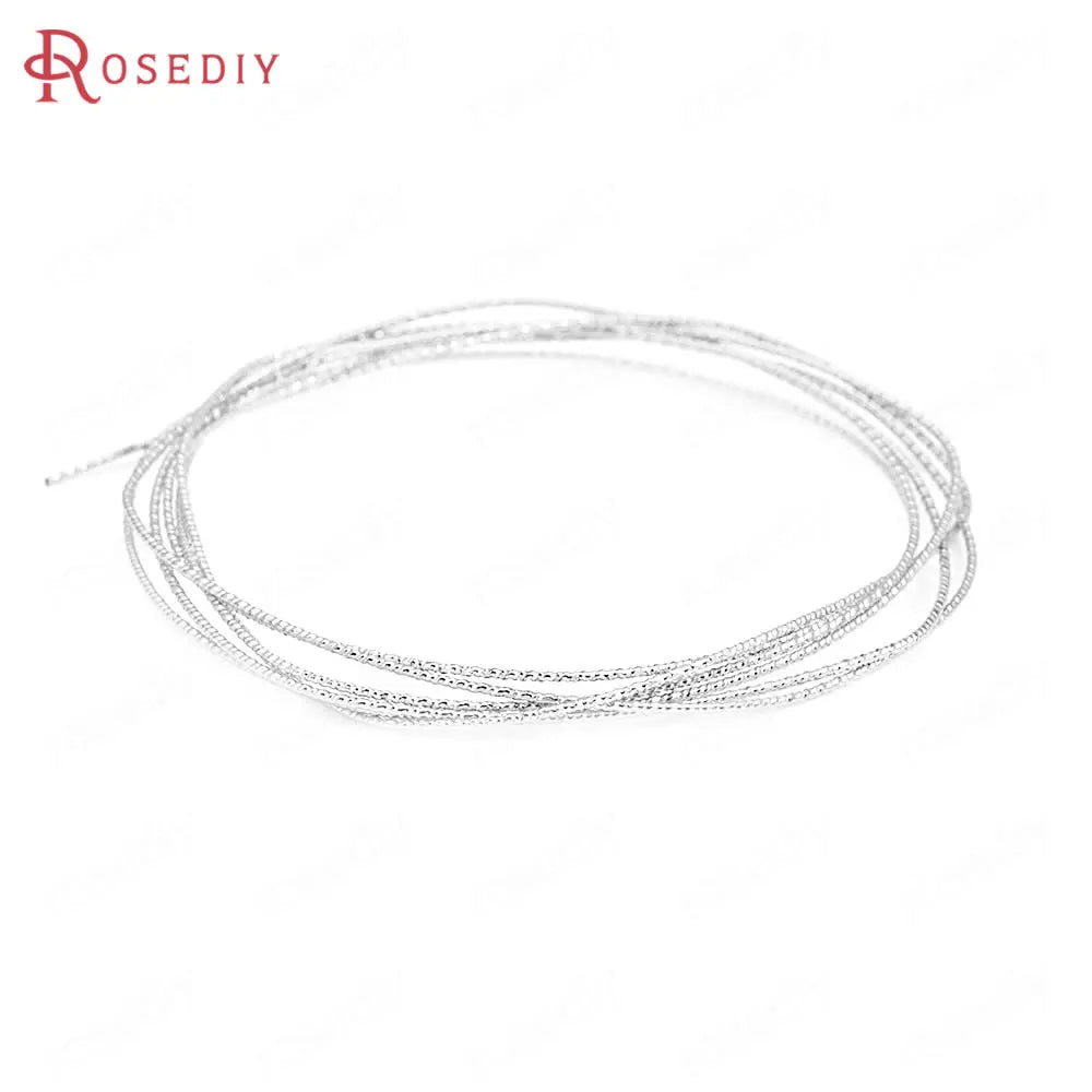 0.3MM 0.4MM 0.5MM 0.6MM 0.7MM 0.8MM 1MM 1.2MM 24K Gold Color Brass Make Shape Metal Wire High Quality Jewelry Accessories