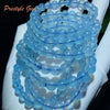 Meihan Natural A+++ Sky Blue Aquamarine smooth round loose beads bracelets gemstone for jewelry making design DIY gift