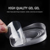 1pair Silicone Gel Insoles Men Women Transparent Half Heel Insole Pad Height Increase Shoes Pad Foot Cushion Shoe Accessories