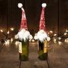 Christmas Supplies Tall Hat Faceless Doll Wine Bottle Christmas Ornaments Holder Santa Claus Wine Bag New Year'S Eve Decorations