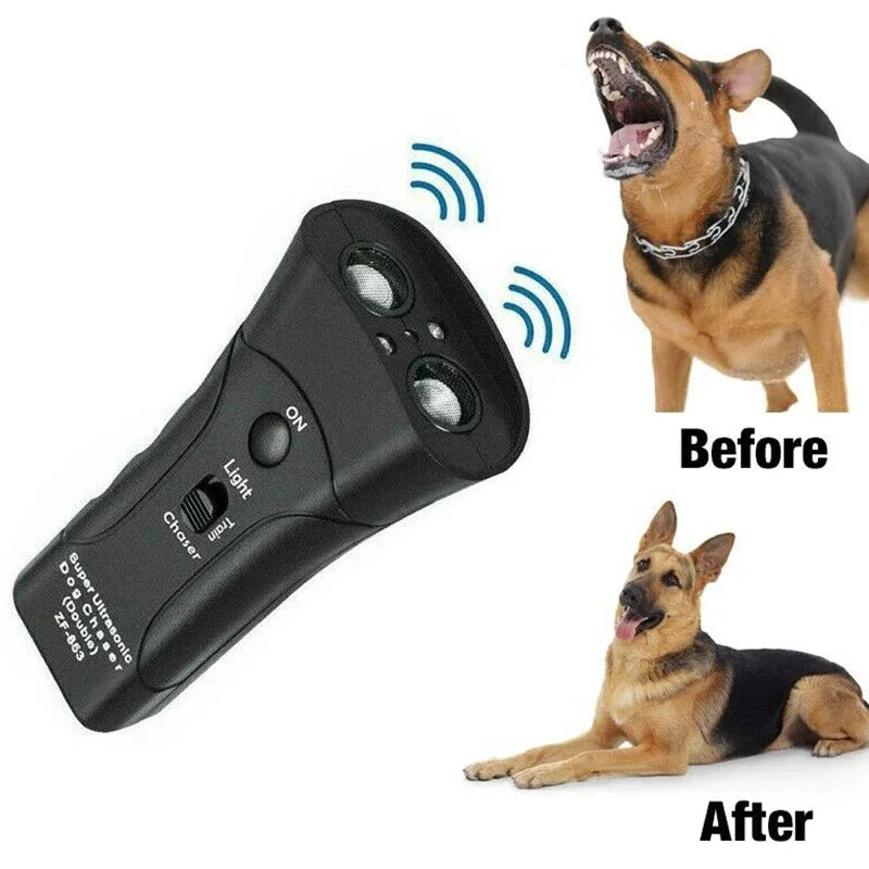 Ultrasonic Dog Trainer Device Electronic Dog Deterrent/Dog Barking Control Devices Training Tool Stop Barking Sonic Dog Repeller