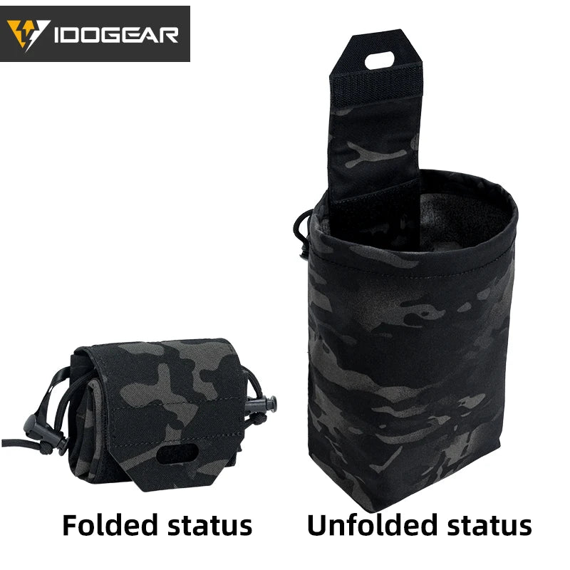 IDOGEAR Tactical Foldable Recycling Bag Dump Pouch MOLLE Drop Pouch durable Mini  35116