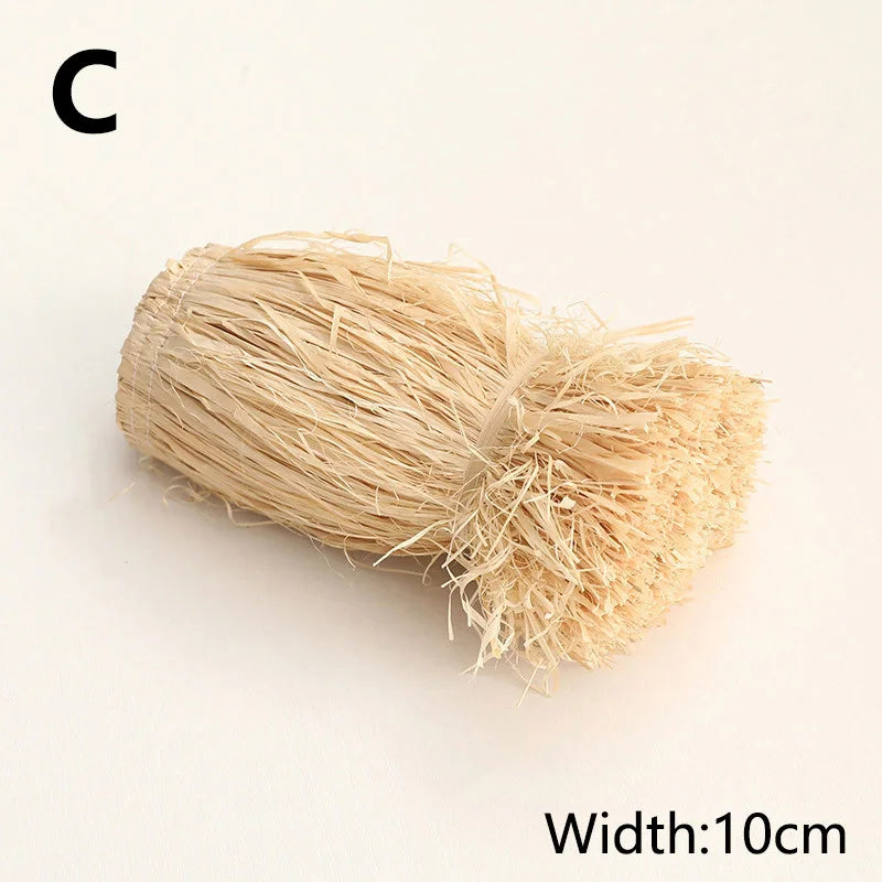 Natural Jute Fringe Trim Raffia Straw Tassels Lafite Grass Wedding Garland For Home Furniture Background Craft Wall Decoration