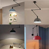 Modern Telescopic Pendant Light Metal Folding Multicolor Ceiling Lamp Fixture Dining Room Study Bar Rotatable Home Decor Lustres