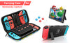 For Switch Case Compatible with Nintendo Switch, 9 in 1 Accessories kit with Carrying Case, Dockable Protective Case