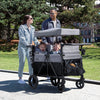 Deluxe 4 Seater Stroller Wagon by  - Premium Quad Stroller Wagon for 4 Kids with Convertible Seats,