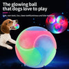 LED Glowing Ball Dog Toy Molar Ball  Balls Flashing Elastic Ball Pet Color Light Ball Interactive Toys For Puppy Cats Dog