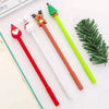 40 Pcs Creative Christmas Gel Pen Student Cute Stationary Supplies Company Office Writing Signature Office Supplies Christmas