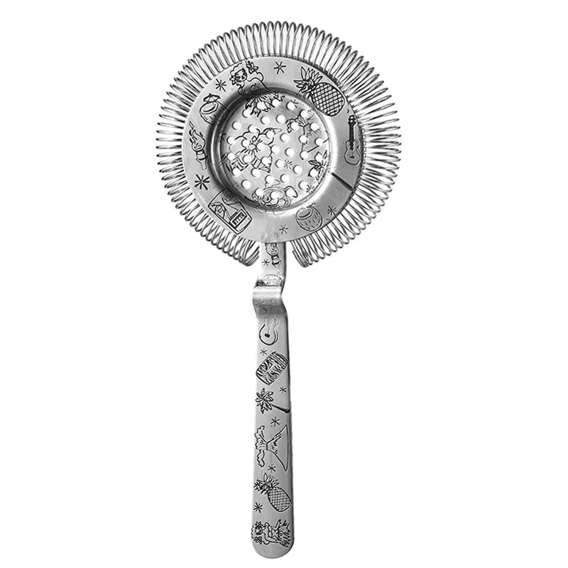 Bar Strainer Sprung Cocktail Strainer Stainless Steel Deluxe Strainer Bar Tools