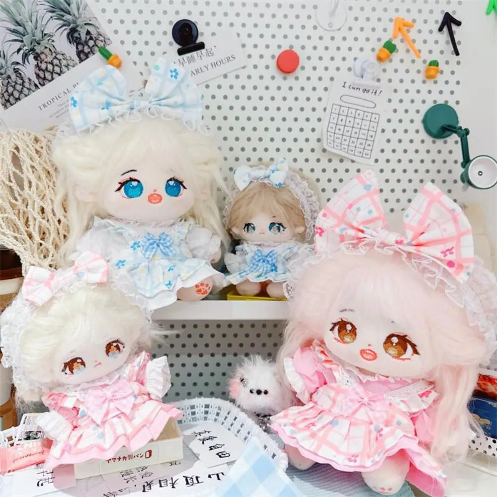 Cute Doll Lovely Clothes With Headband Accessories 2 Colors Flower Bud Skirt Accessories 10/20cm Cotton Doll/EXO Idol Dolls