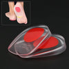 1pair Silicone Gel Insoles Men Women Transparent Half Heel Insole Pad Height Increase Shoes Pad Foot Cushion Shoe Accessories