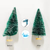 5Pcs Mini Christmas Trees Plastic Artificial Christmas Tree Ornament Winter Snow Tabletop Diy Craft Christmas Decoration 2024