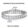 Serenity 4*8mm Marquise D Color Real Moissanite Tennis Bracelet For Women 925 Silver Lab Diamond Men Bracelet Plated 18K Jewelry