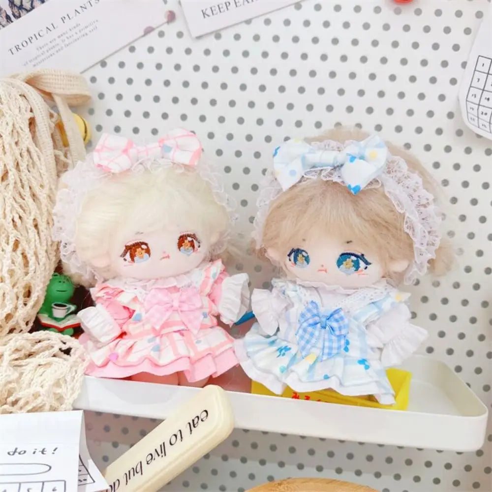 Cute Doll Lovely Clothes With Headband Accessories 2 Colors Flower Bud Skirt Accessories 10/20cm Cotton Doll/EXO Idol Dolls