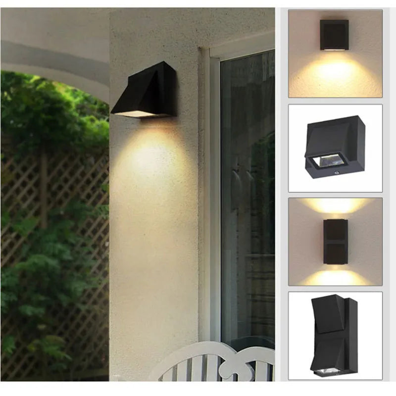 Exquisite Design LED Wall Lamp Single Head 5W 10W  COB Porch Wall Sconce Light Indoor Outdoor Landscape Lighting AC110 220V