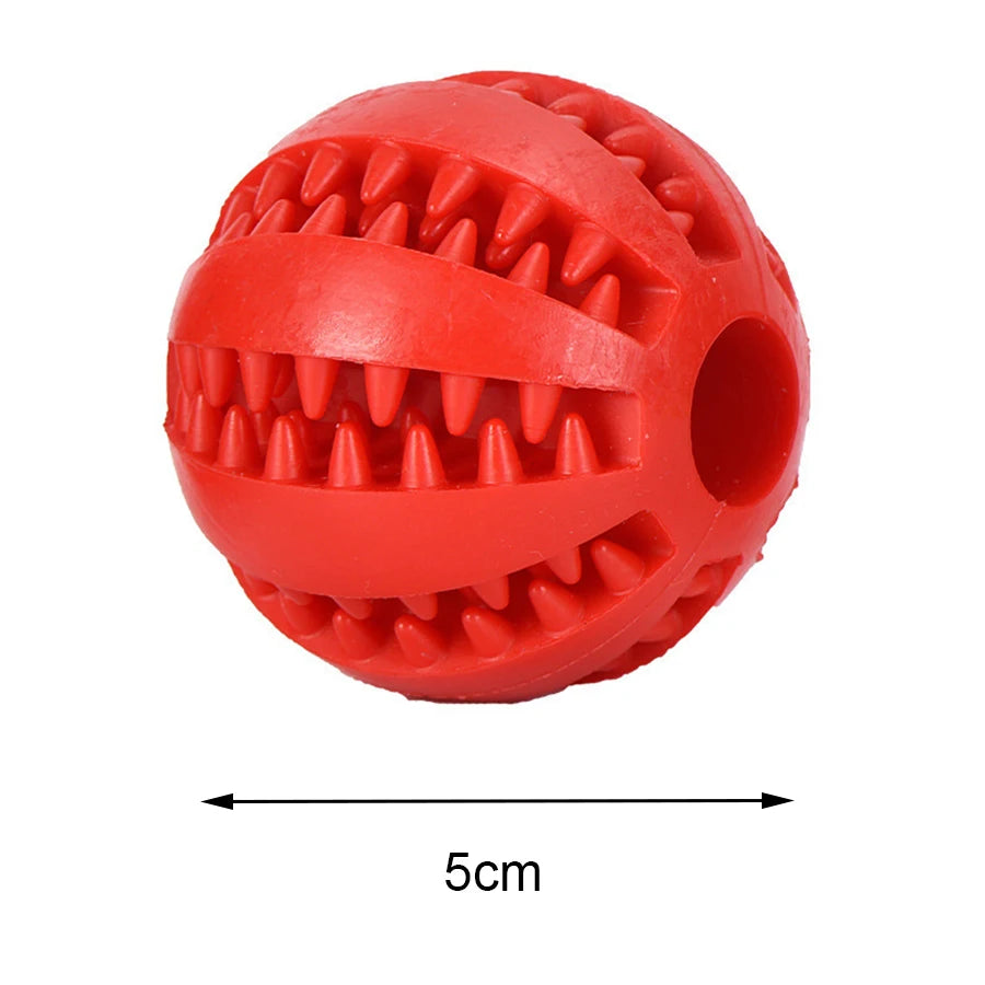 Pet dog toy dog chewing teeth cleaning treatment ball interactive sound elastic ball