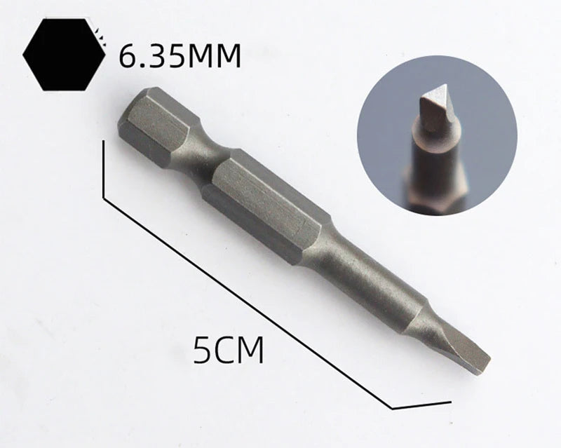 SenNan 5Pcs Special-shaped Screwdriver Set 50mm U-shaped Y-Type Triangle Inner Cross Three Points Screwdriver Bit Tool L-Wrench