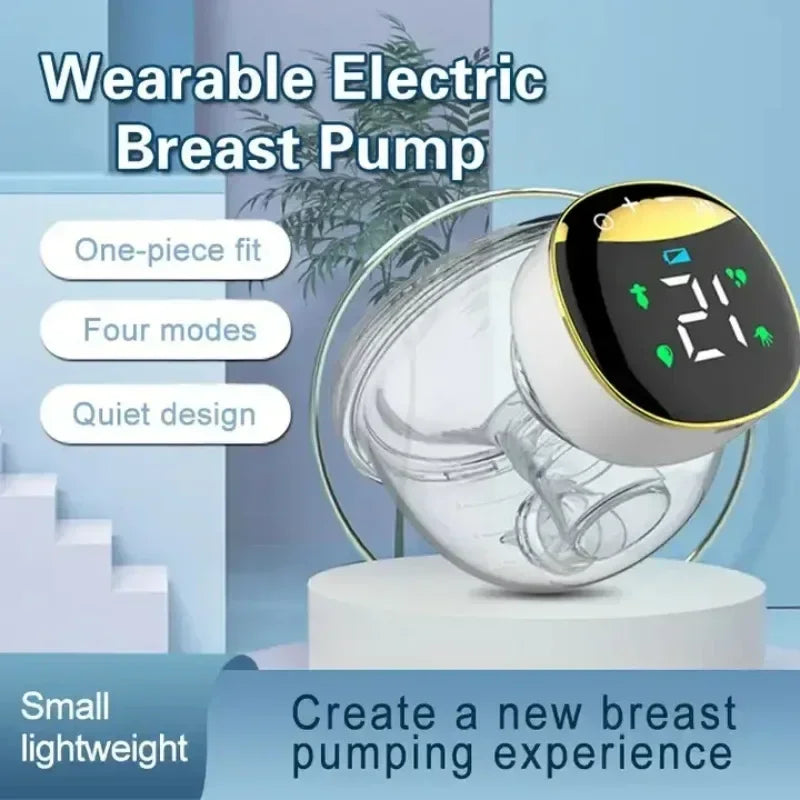 Wearable Breast Pump Double-sided Painless Electric Fully Automatic Integrated Breast Pump Hands-free and Portable Breastfeeding