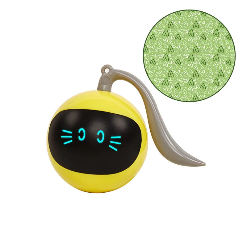 Smart Ball Cat Toy Automatic Moving Bouncing Rolling Ball for Indoor Cat Kitten Catching Exercise Ball Undercover Mouse Cat Toys