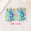 12Pcs 38*25MM Constellations Tarot Card Charms Magical Divination Crafts Acrylic Board Jewelry Necklace DIY Accessories