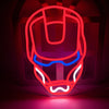 Superhero Neon Signs Iron LED Neon Light for Man Cave Anime Light Up Signs for Bedroom Game Room Bar Pub Club