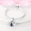 Silver Plated Charms Graduation Campus Mortarboard Beads Fit Original Pandora Bracelet Diy Pendants Jewelry Gift