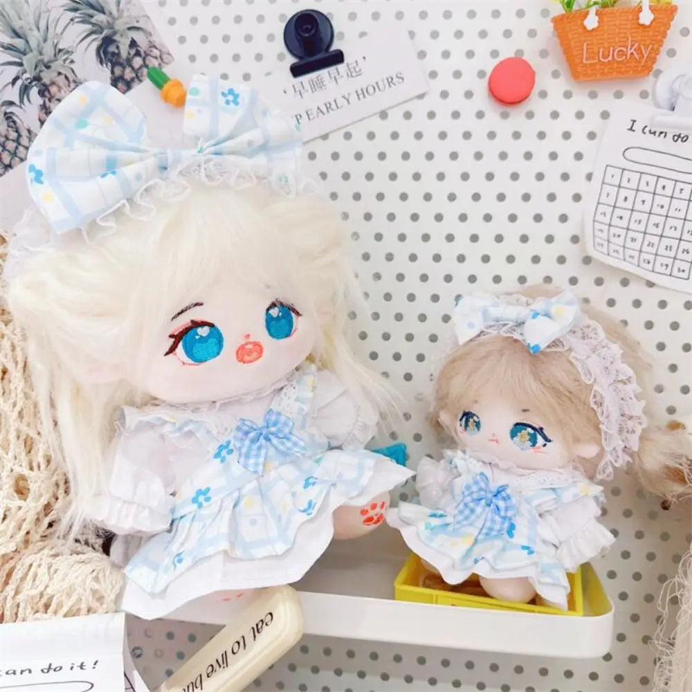 Cute Doll Lovely Clothes With Headband Accessories 2 Colors Flower Bud Skirt Accessories 10/20cm Cotton Doll/EXO Idol Dolls