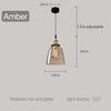 American Vintage Loft Glass Pendant Lamp Bar Restaurant Kitchen Dining Room Light Creative Personality Lighting Hanging Indoor