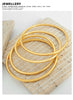 Luxury Women Stainless Steel Bracelet Simple Round 316L High Quality Golden Bangle Female Anti-Allergy Charm Jewelry Gift