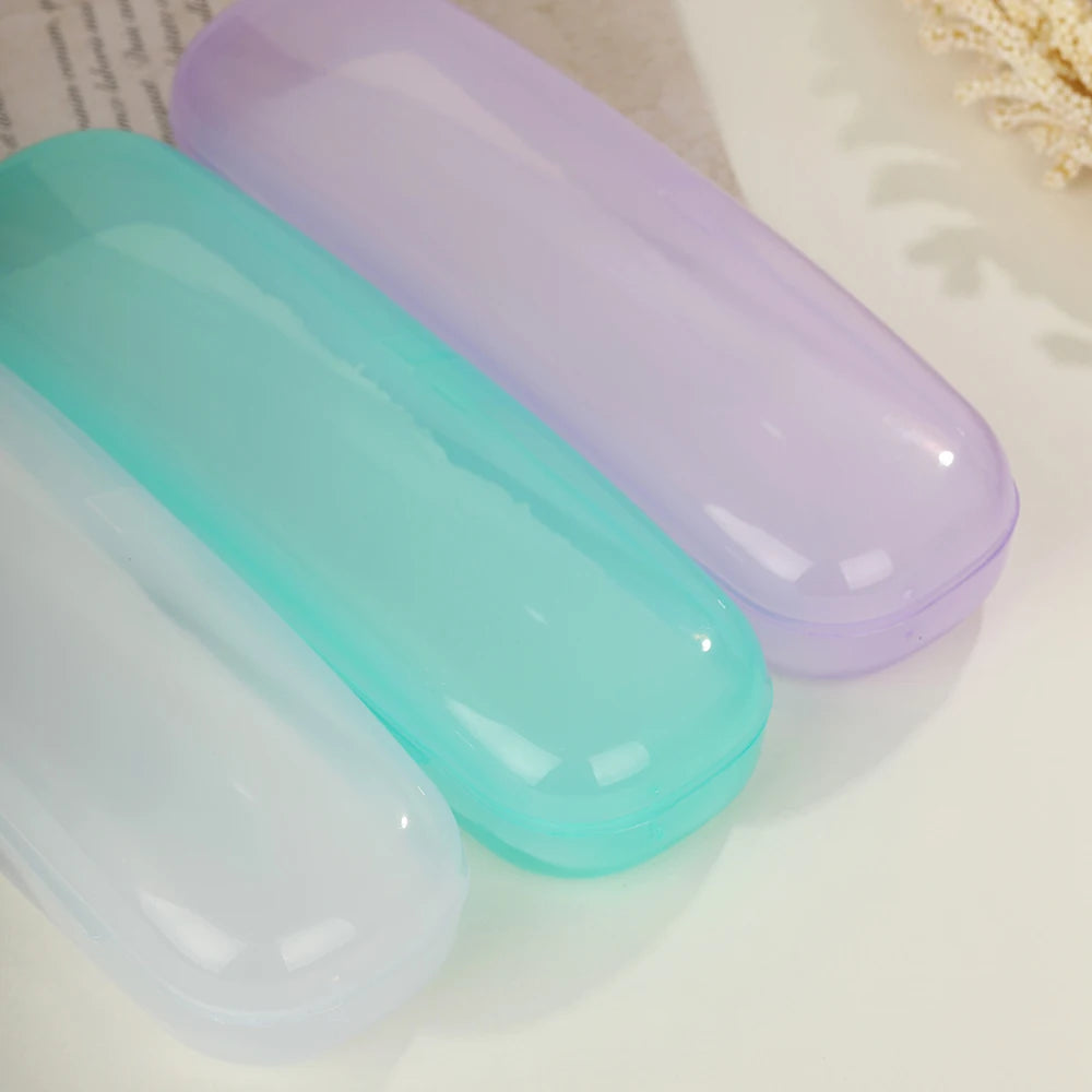 Translucent Plastic Glasses Case Lens Glasses Protector Box For Sunglasses Women Men Reading Sunglasses Holder Containers Box