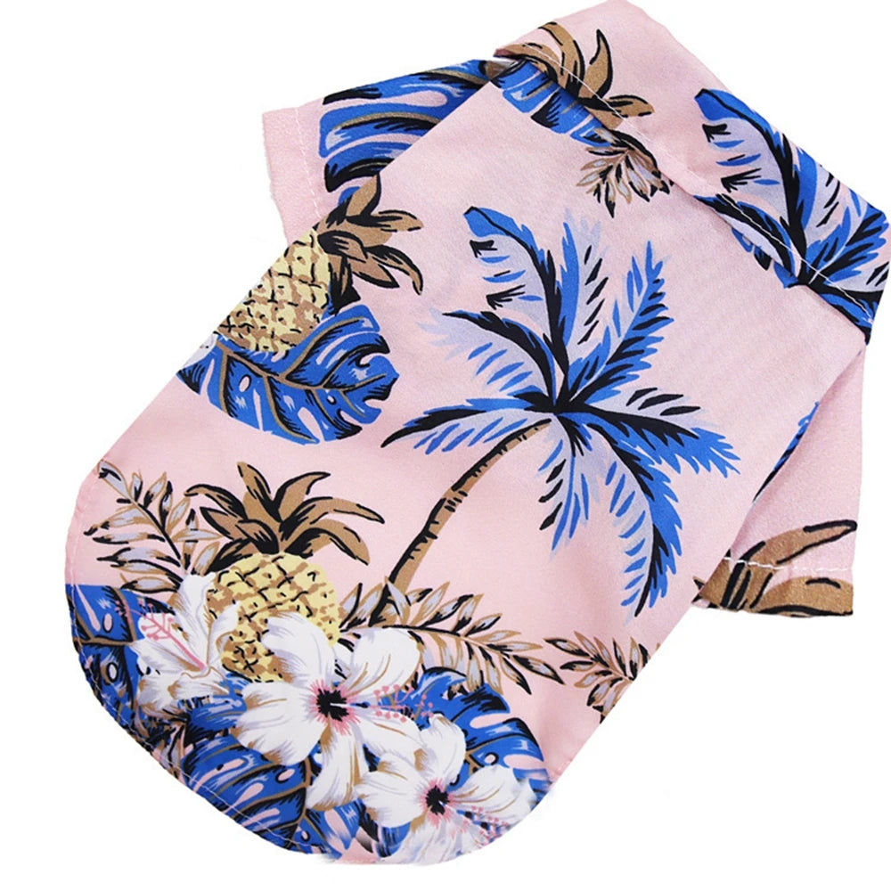 Beach Hawaiian Summer for Small Large Dog Chihuahua Clothing Cat Clothes Pet Vest Dog Shirts Pet Products